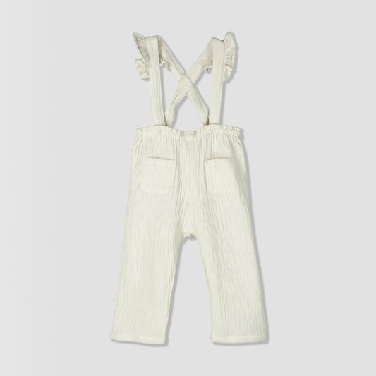 IA GAUZE OVERALLS Cream