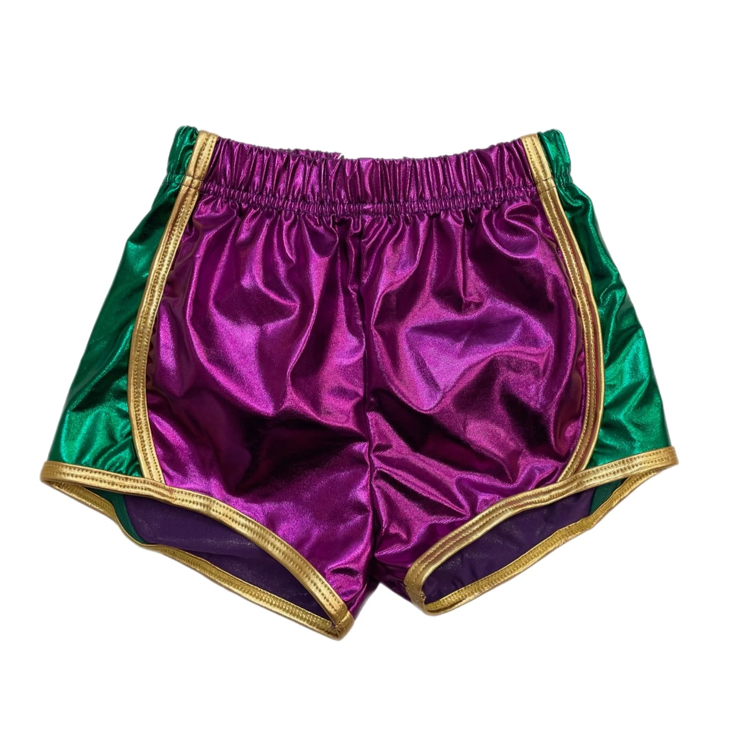 Mardi Gras Metallic Trio Shorts