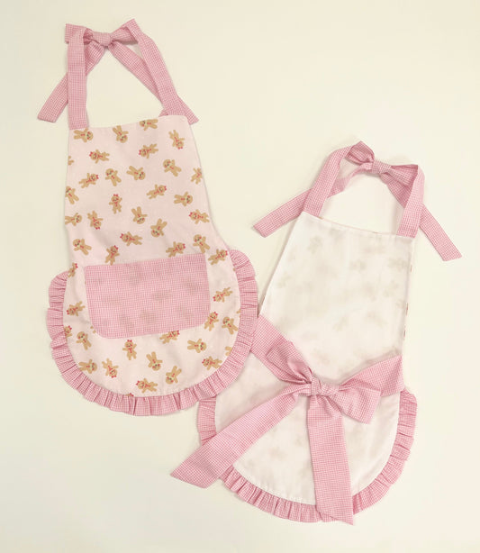 Gingerbread Apron in Pink