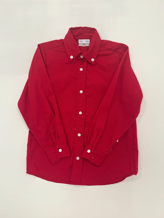 Red L/S Button Down Shirt