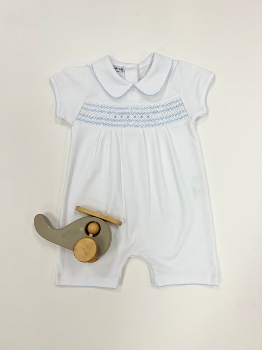 Taylor & Tyler Smocked Collared Short Playsuit