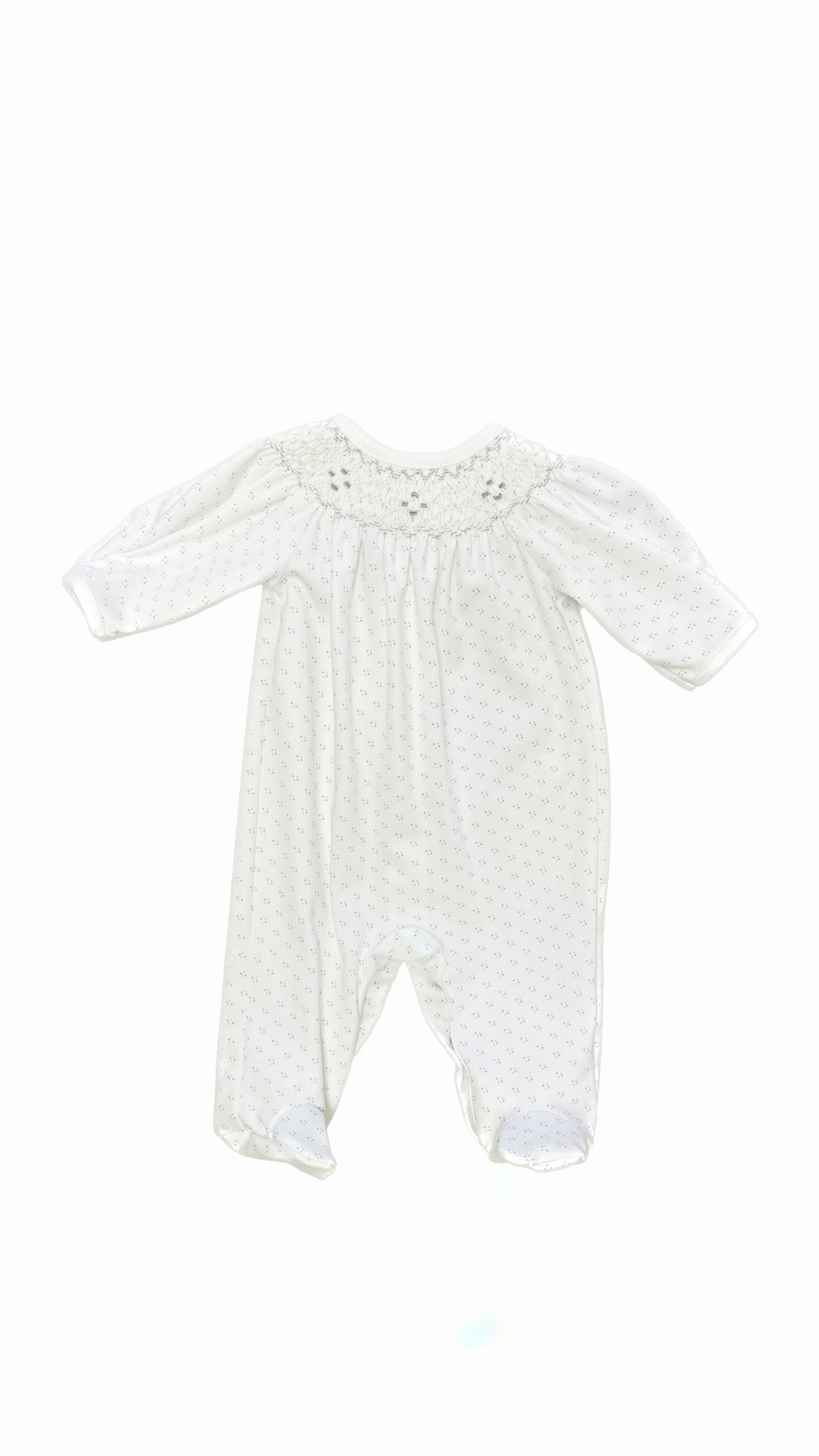 Grey Tiny Dots Pima Hand Smock