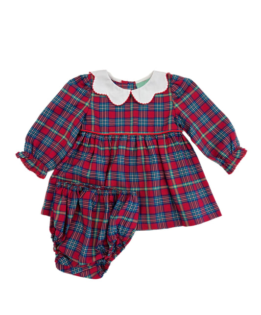 Royal Plaid Sadie Bloomer Set