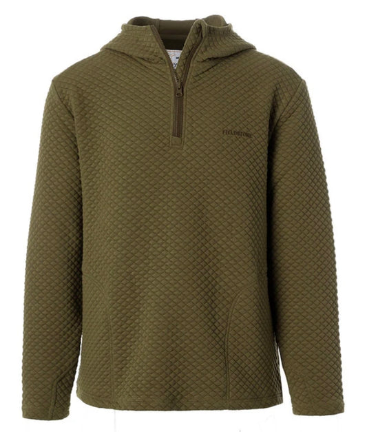 Green Quilted Hoodie