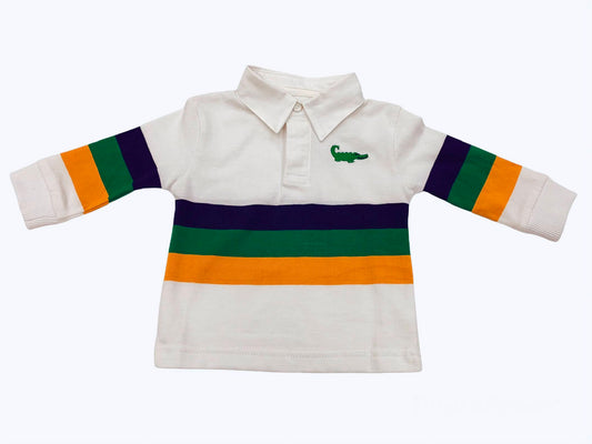 Mardi Gras L/S Rugby Boys Shirt