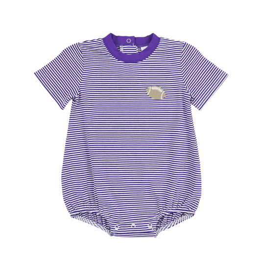 Purple Stripe Tailgate Boys Bubble