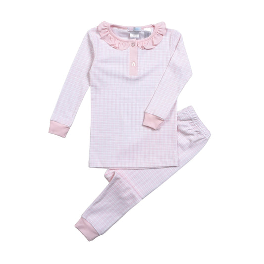 Pink Plaid Pima Loungewear