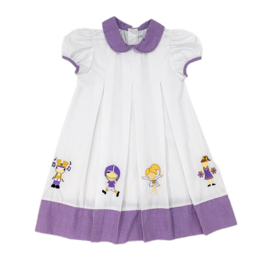 LSU Spirit Pleat Dress