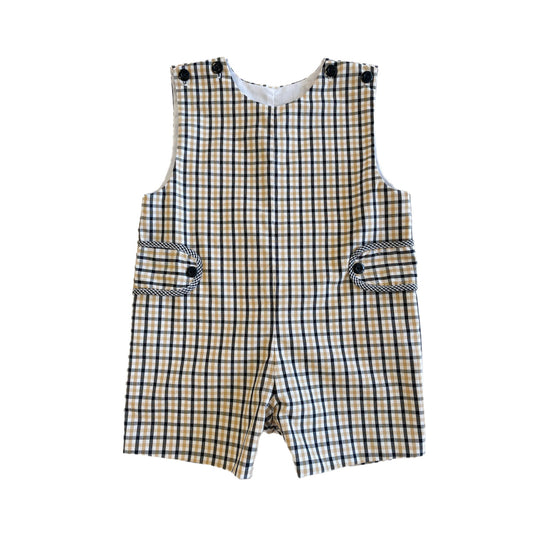 Black & Gold Plaid Shortfall