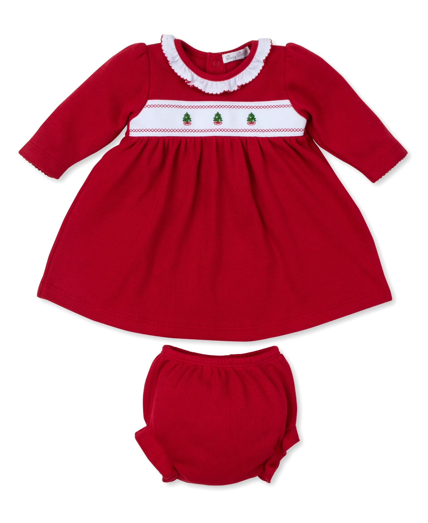 Red Christmas Tree Dress Set