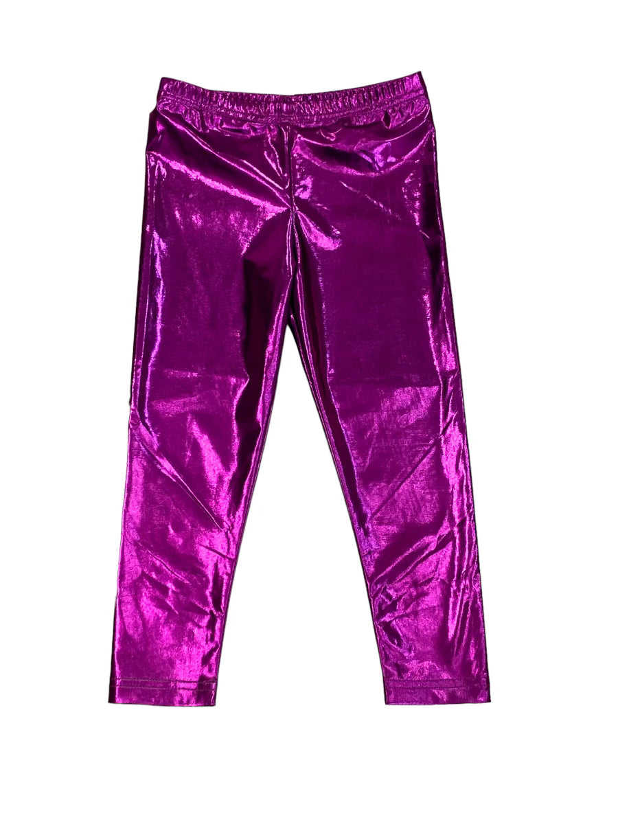 Metallic Purple Leggings