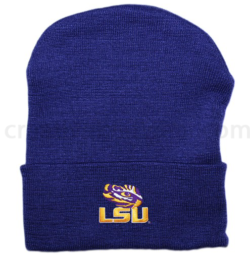 LSU Purple Knit Cap