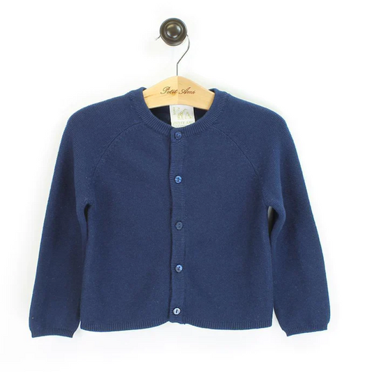 Navy Button Down Sweater