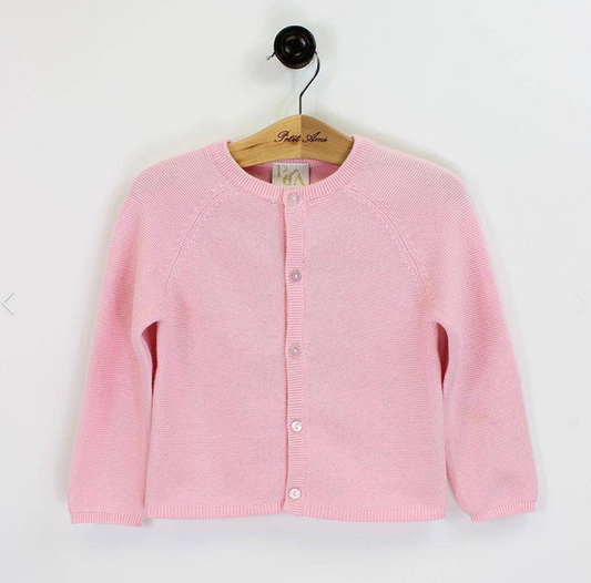 Pink Button Down Sweater