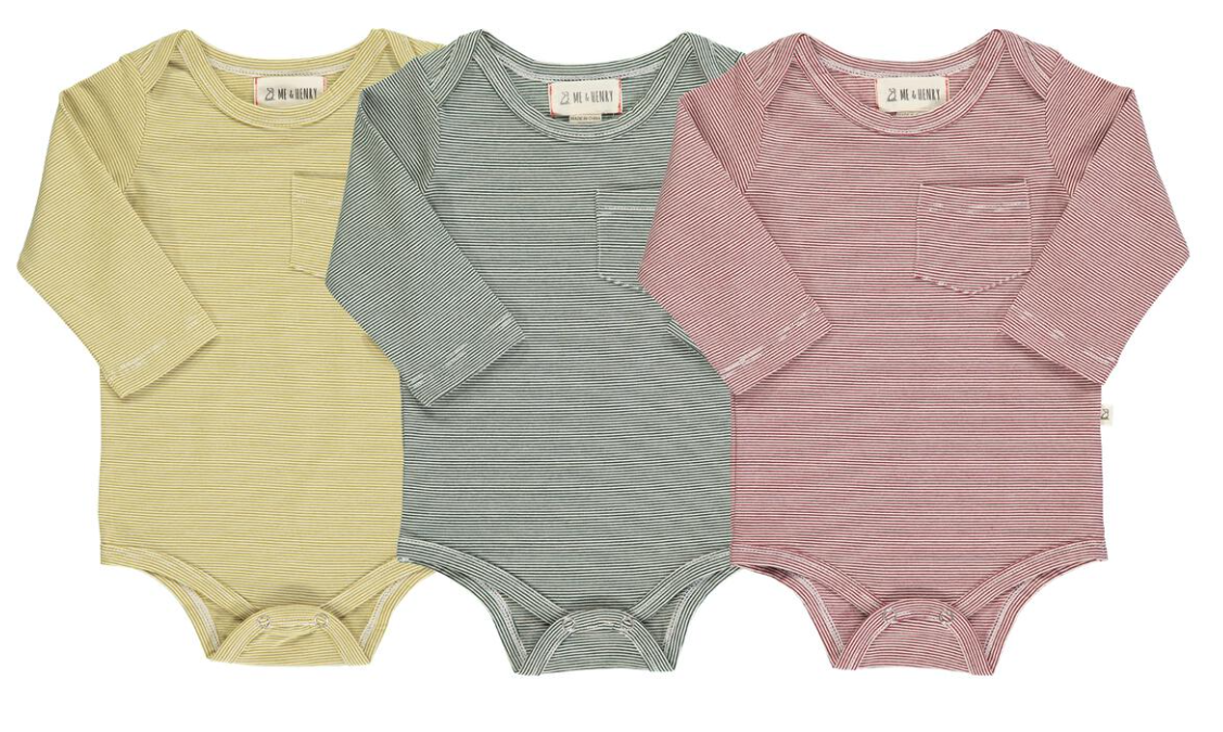 Tellico Triple Pack Onesies-Micro Stripe