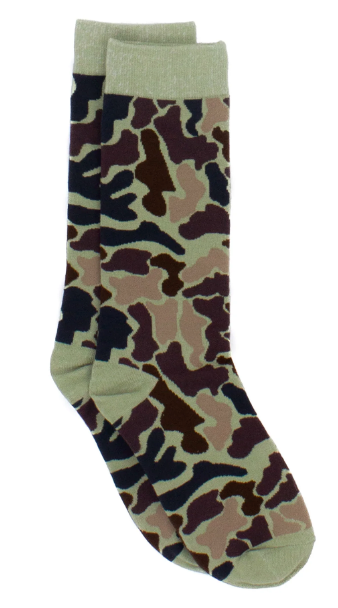 Boys Lucky Duck Socks Vintage Camo