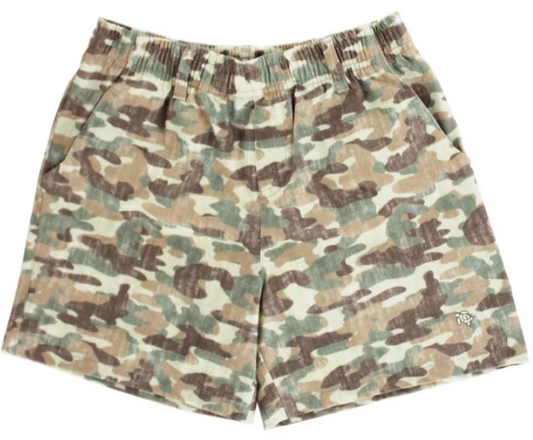 Boys Printed Performance Shorts-Camo