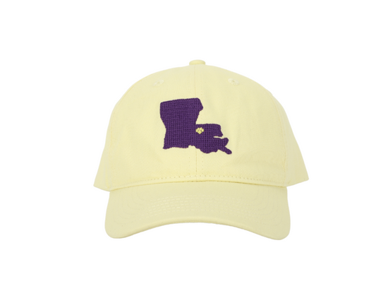 Louisiana Needlepoint Embroidered Hat