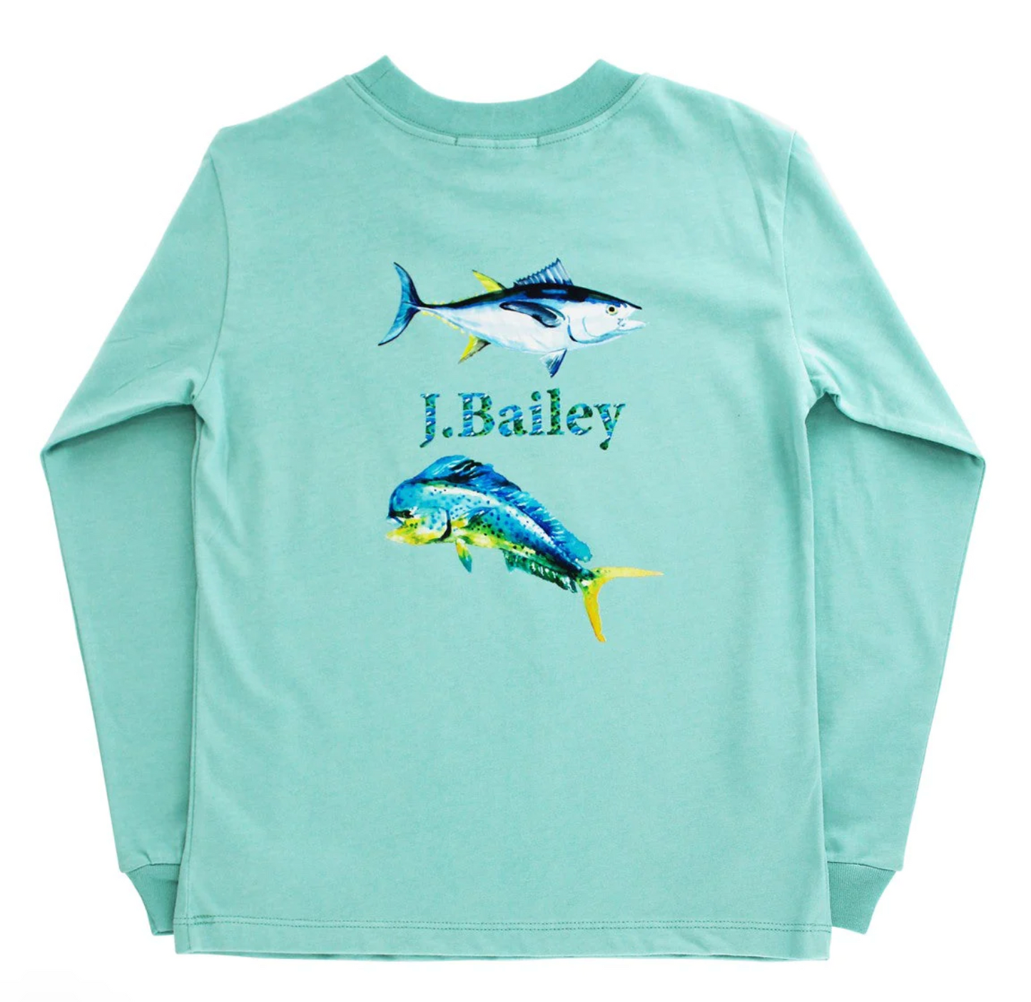 L/S Logo Tee Fish/Jade