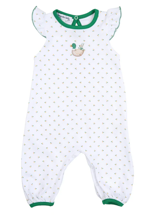 Marvelous Mallards Emb Flutters Playsuit