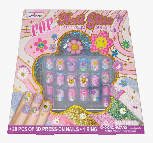 Pop Nail Glitz, Groovy Flower