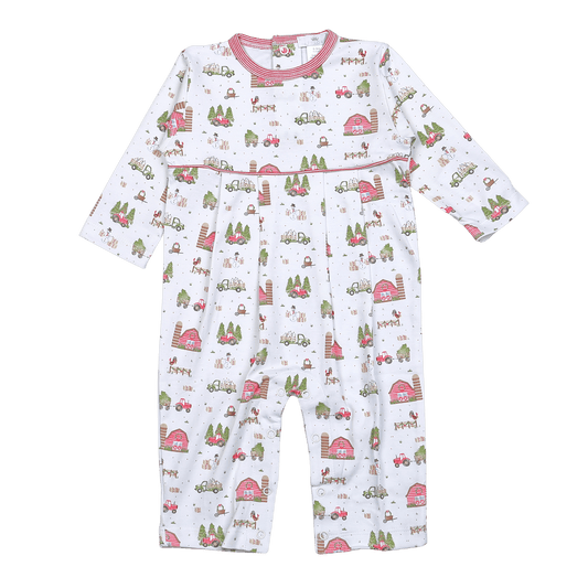 Christmas in the Farm Pima Romper