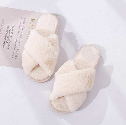 Tiosebon New Cross Plush Slippers