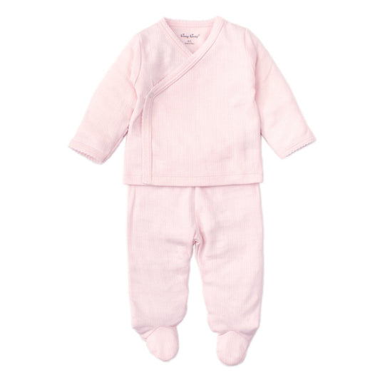 2 pc kissy cross tee/pant set-Pink