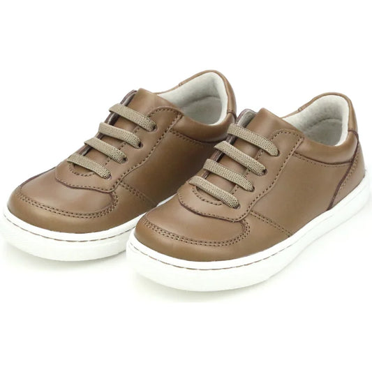 GRAYSON-elastic lace sneaker-mocha