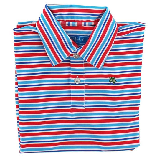 J. BAILEY PERFORMANCE POLO SHIRT - LIBERTY STRIPES